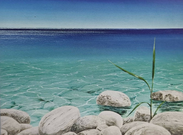 Landscape sea painting.