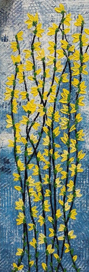 absract TEXTURED PAINTING OF VINES""