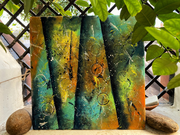 ABSTRACT CANVAS PAINTING