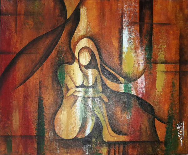 Abstract figurative painting