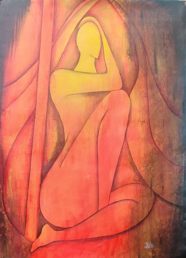 Abstract Figurative- Red Lady