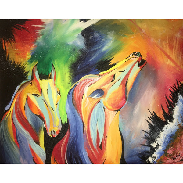 Abstract Horses