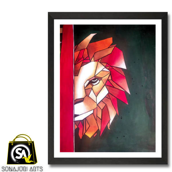 Abstract Lion â€“ Water Color Painting â€“ Yashashree Andhale