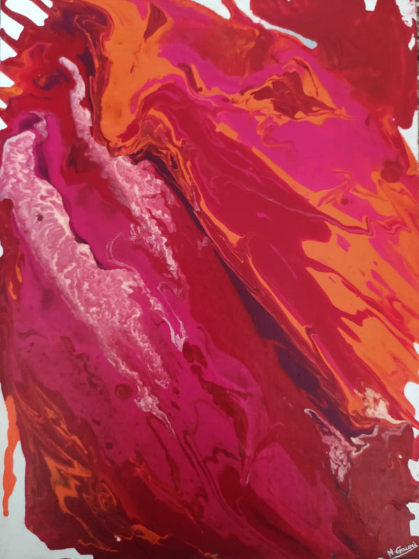 Fluid art Abstract painting