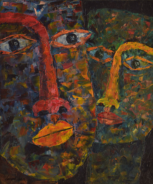 Abstract Painting - Faces
