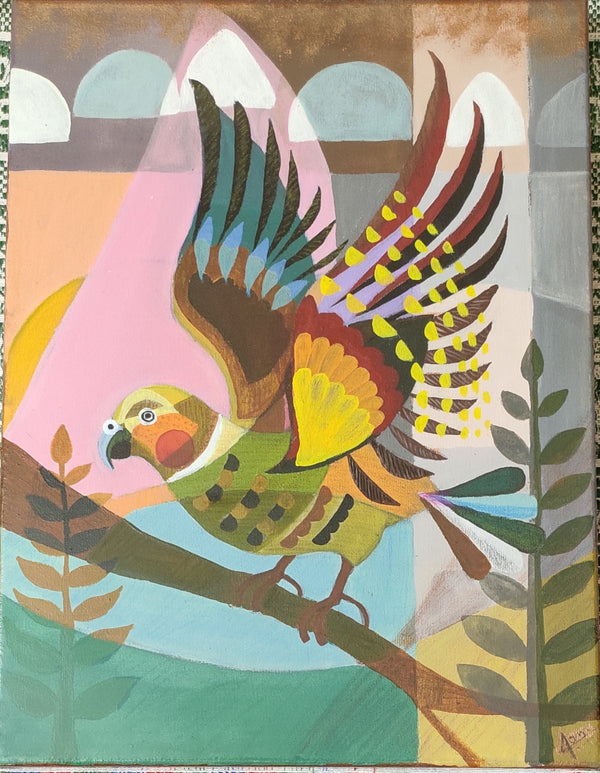 ABSTRACT PARROT PAINTING