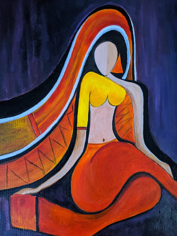 Abstract passionate figure