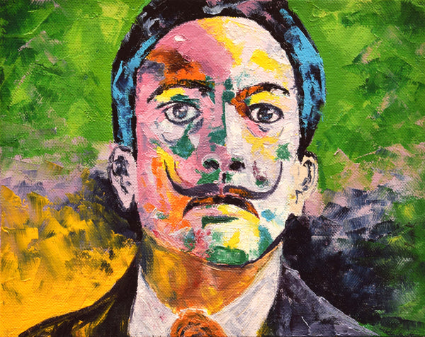 Abstract Portrait Oil Painting - Salvador Dali
