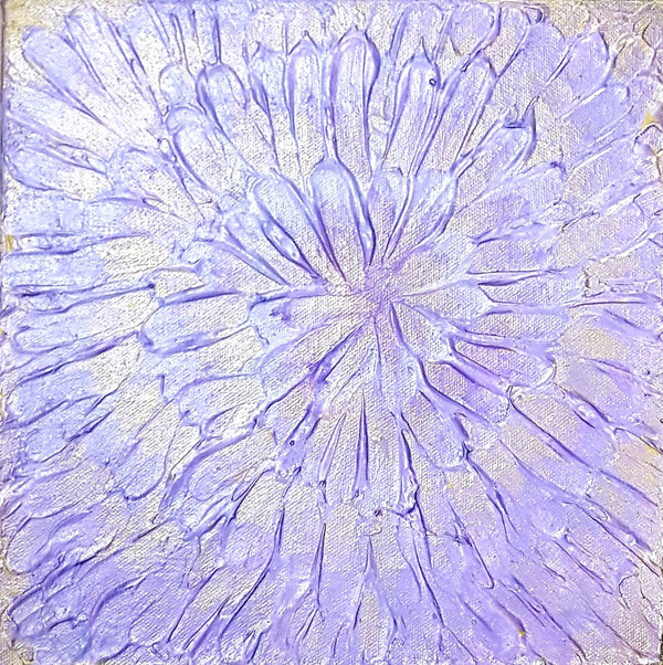 Abstract purple flower