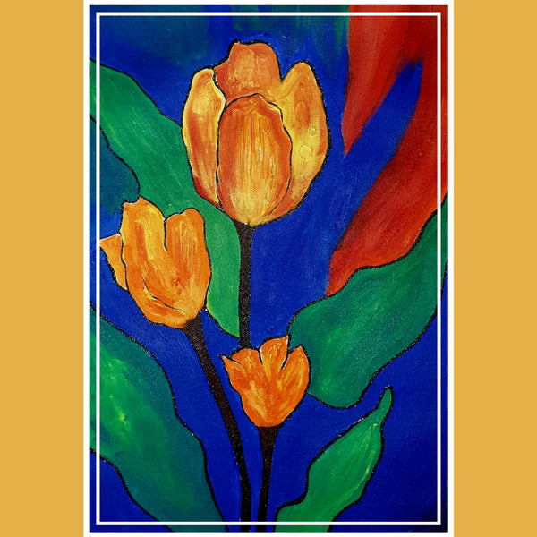 Abstract Tulip Art