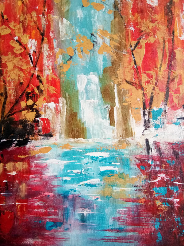 Abstract waterfall