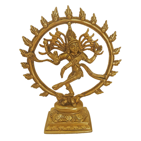Antique Finish Dancing Natarajar Brass Statue