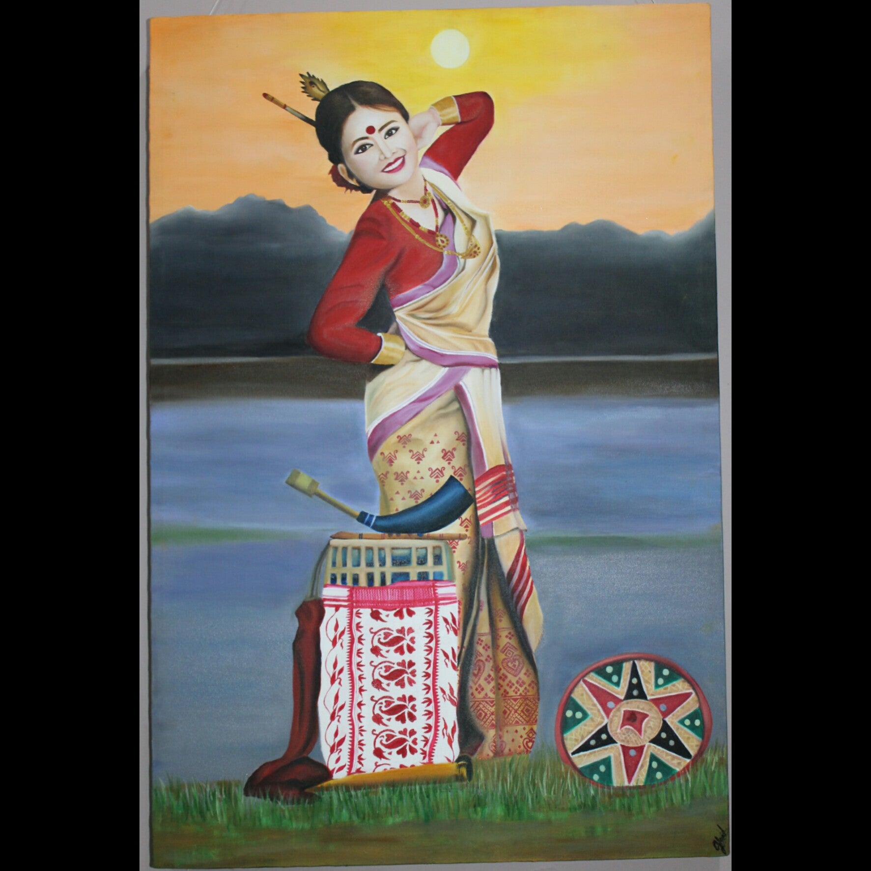 Bihu Folk Dance #1 Art Print by Priyanka Paul - Fine Art America