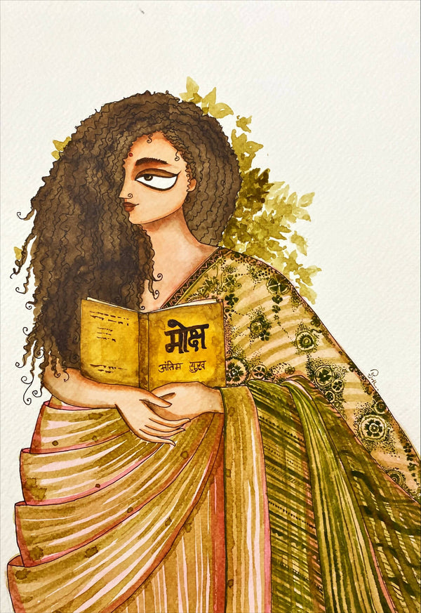 Print of Hand Painted Moksha