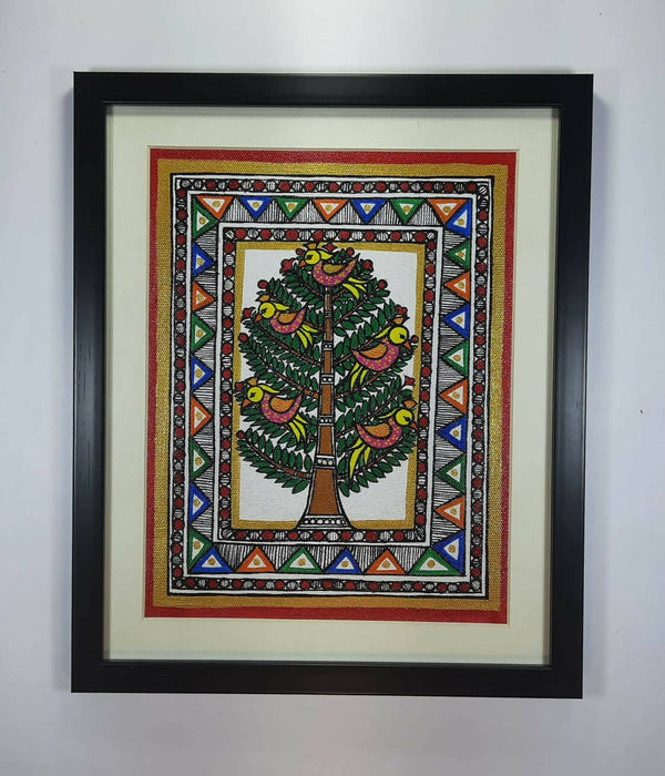 Madhubani Tree of life painting