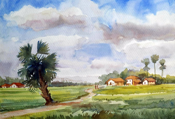 Morning Rural Bengal Landscape