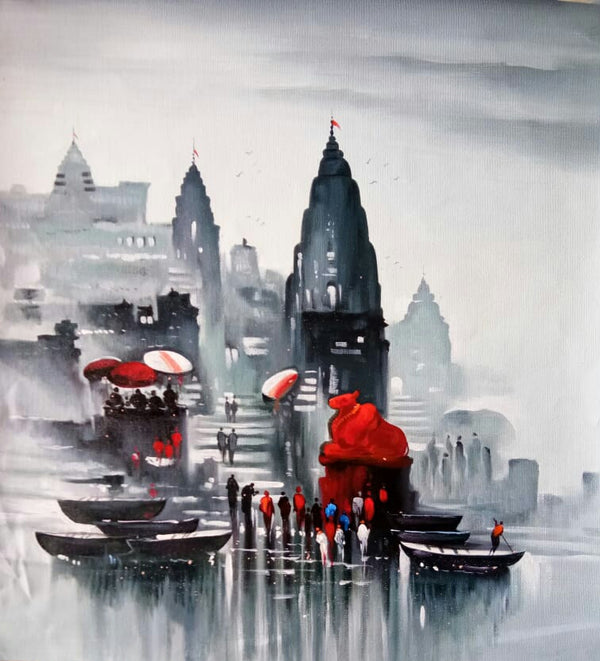 Banaras ghat-01 by artoholic
