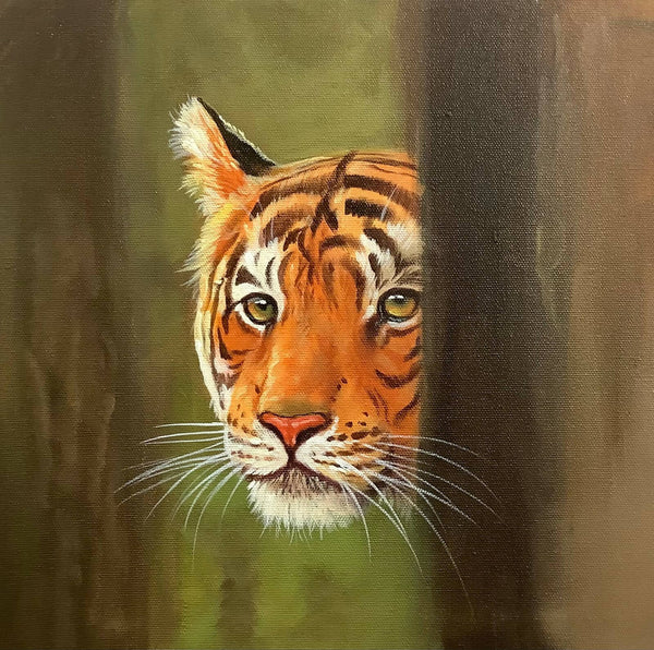 Realistic tiger portrait