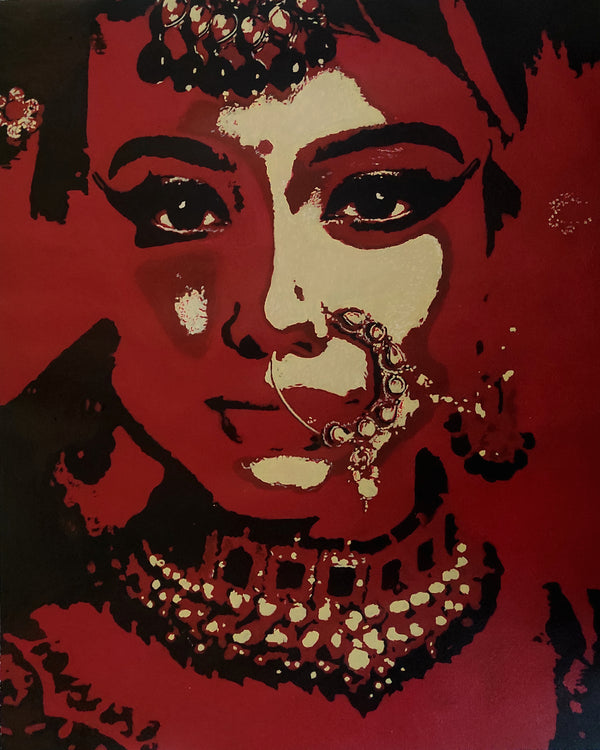 Beautiful Indian Bride pop art