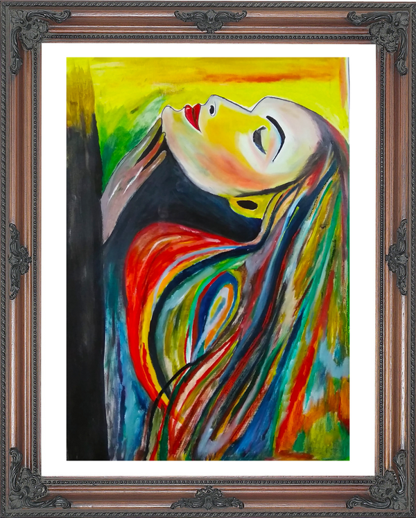 Beautiful Women Face  - Oil  showing Women Empowerment and Confidence