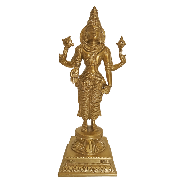 Bengaluru Bronze Lord Vishnu Narayana standing Sclupture