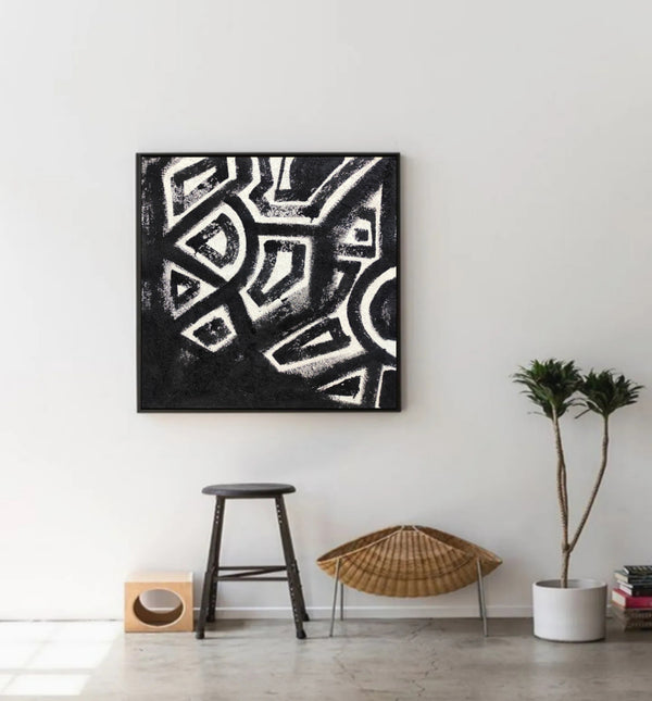 Black and White Abstract Art