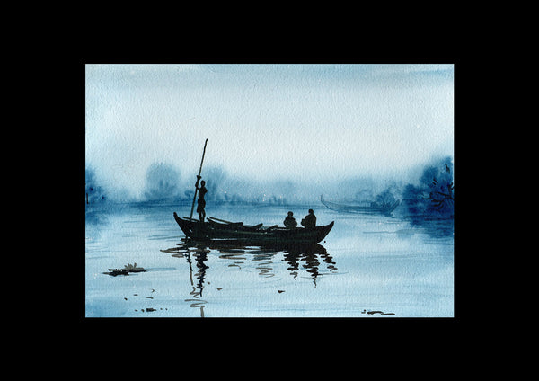 Boat with fisherman