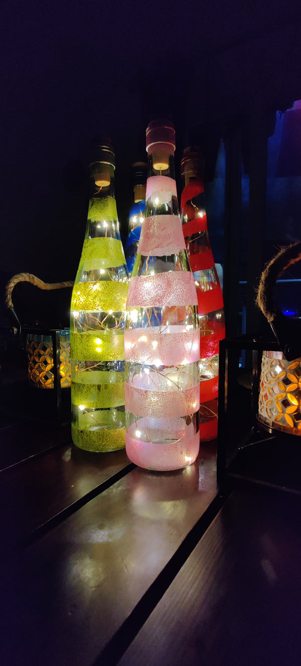 Bottle Art with lights