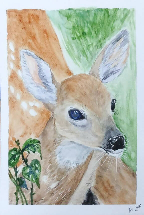 Deer drawing/how to draw deer drawing/deer drawing in oil pastel colours/easy  deer drawing | Buddha art drawing, Art drawings for kids, Deer drawing