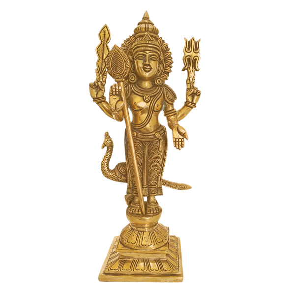 Brass Blessing Lord Velan Statue