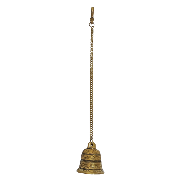 Brass Chain Bell Showpiece