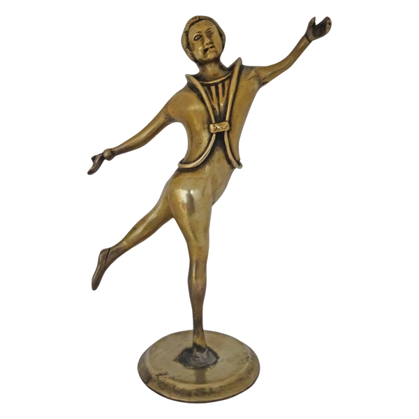 Brass Dancing Man Statue
