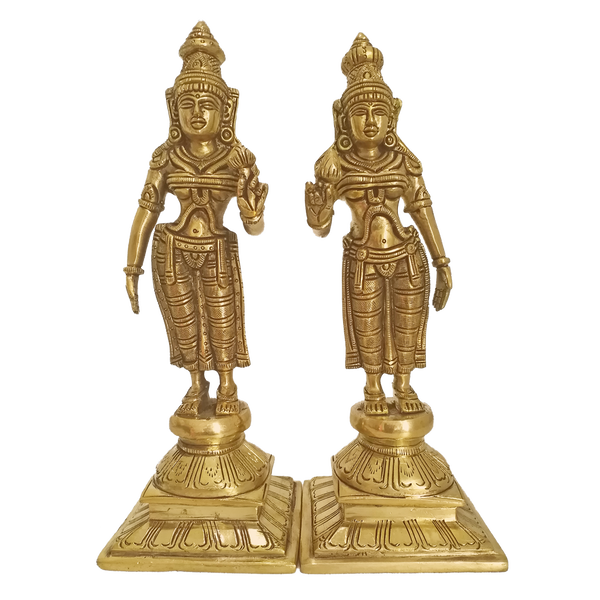 Brass Pair Of Devi's God Statues
