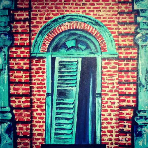 Brick home door