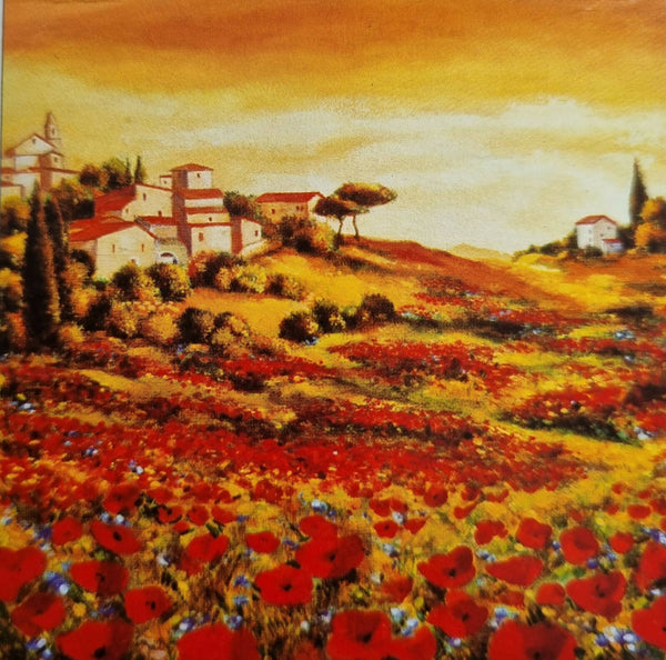 A heaven scenery landscape painting