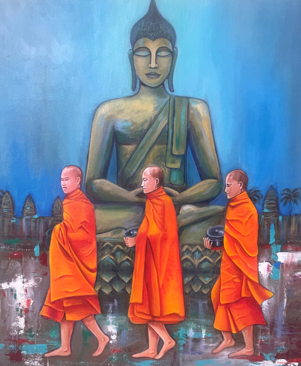 Buddha and his monks