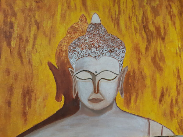 Buddha creative painting symbol of peace