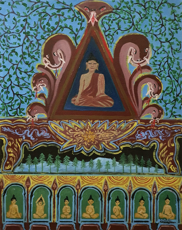 Buddha - Oil on Canvas