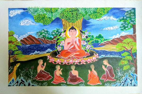 Buddha with five disciples