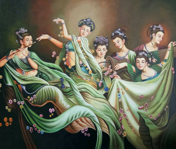 Dancing figures painting