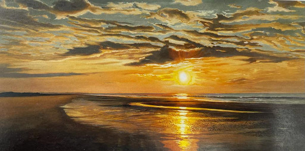 Calming sunset view of sea by artoholic