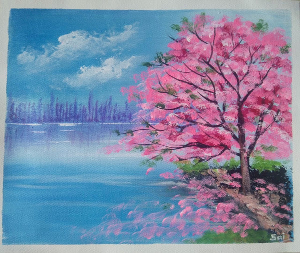 Cherry blossom landscape