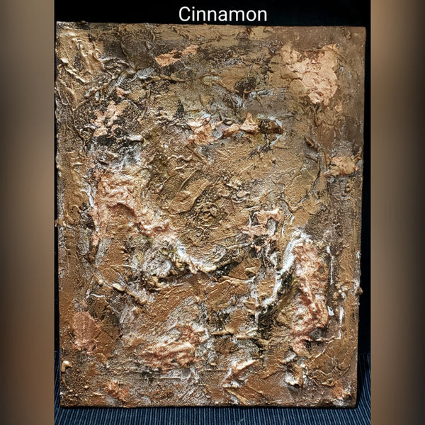 Cinnamon; Heavily Textured Abstract