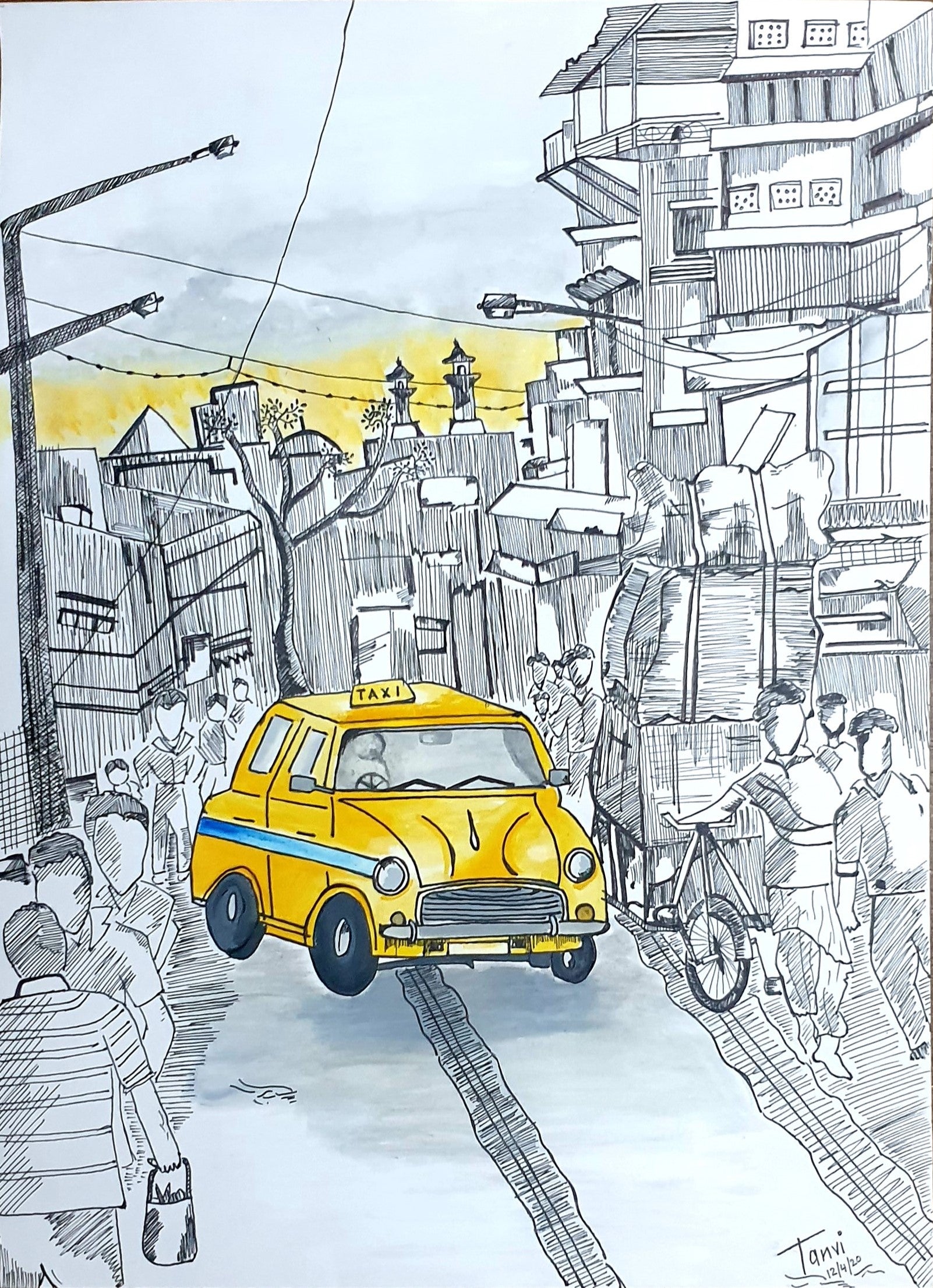 Watercolor Sketch College Street Kolkata  Paper Boats  YouTube