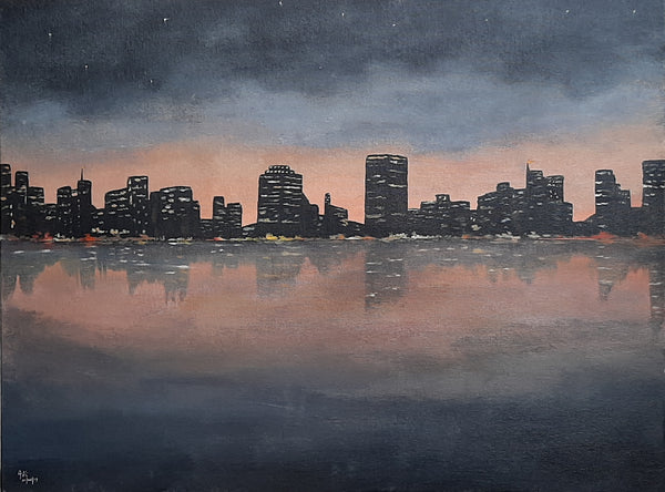 City scape Acrylic Painting