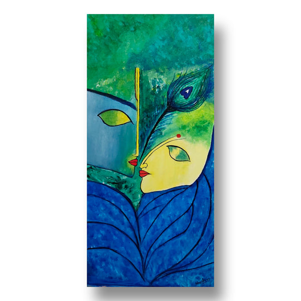 Classic Krishna Acrylic (Vertical Stretched Canvas)