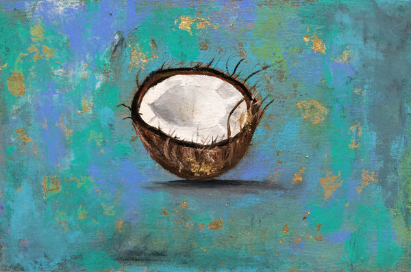 Coconut !! Still Life Painting !!
