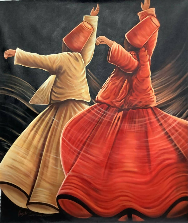 Dancing sufi painting
