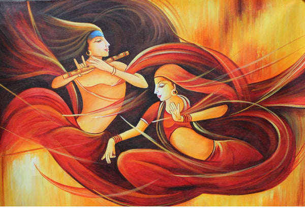 Dancing Radha Krishna (ARTOHOLIC)