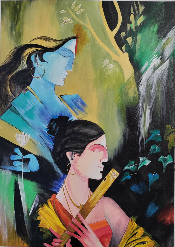 Radha Krishna Abstract style